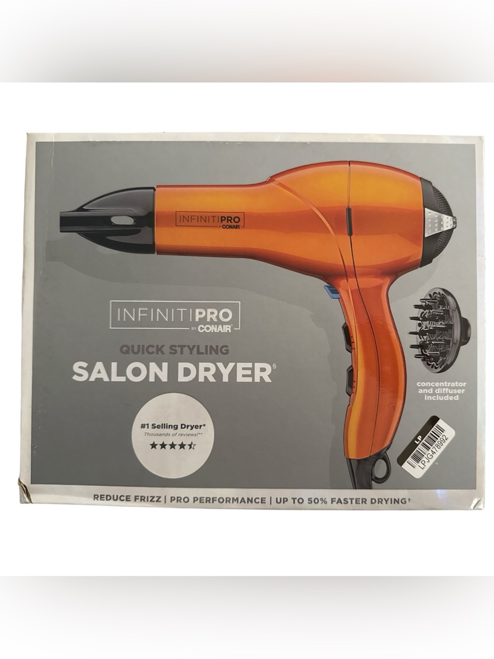 InfinitiPro by Conair 1875-Watt Salon Performance Hair Dryer